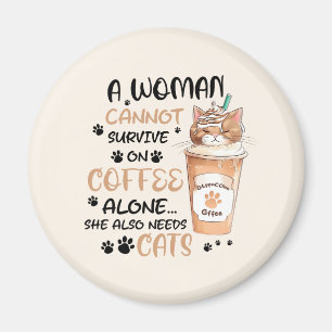 Aimant Café & Chats - Cute Kawaii Art