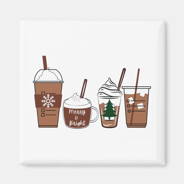 Aimant Café de Noël (Devant)