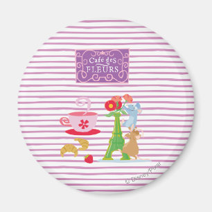 Aimant Café des fleurs