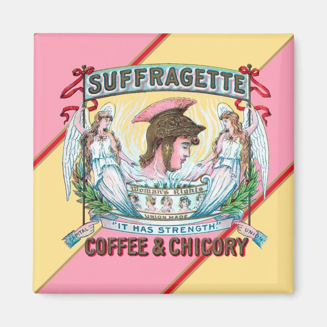 Aimant Café Suffragette et chicorée (Devant)