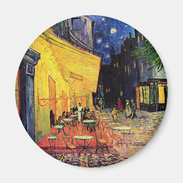 Aimant Café Terrasse Place du Forum Van Gogh Art (Devant)