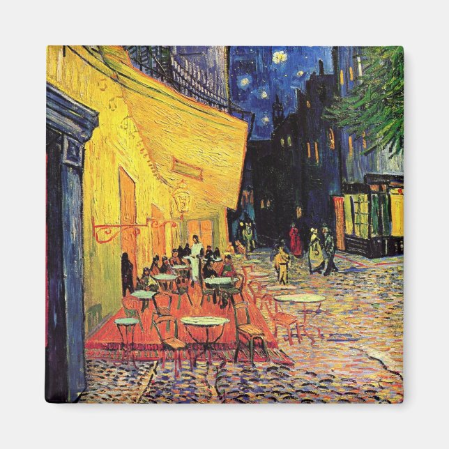 Aimant Café Terrasse Place du Forum Van Gogh Art (Devant)