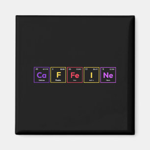 Aimant Caféine Molécule Café Formule chimique Chemisier