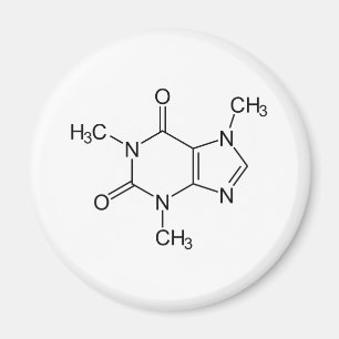 Aimant Caféine Molécule Chimie Café Atomes