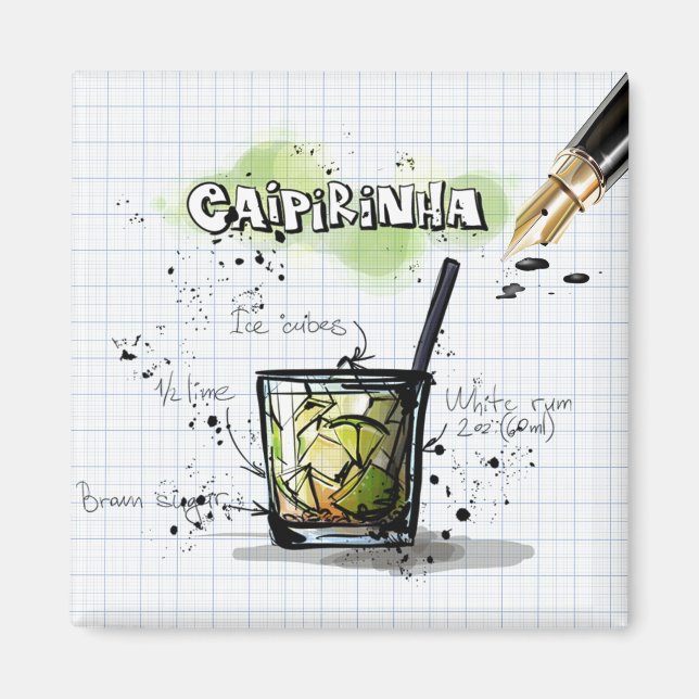 Aimant Caipirinha (Devant)