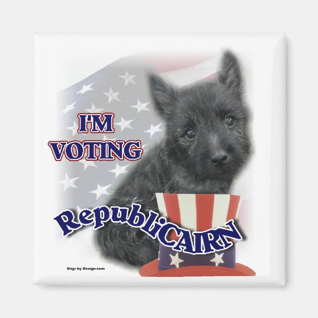 Aimant Cairn Terrier Cadfts (Devant)