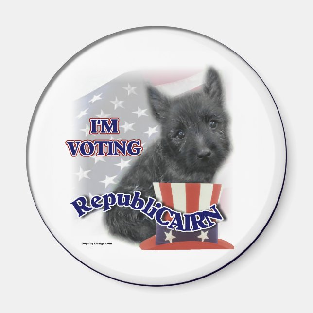 Aimant Cairn Terrier Cadfts (Devant)