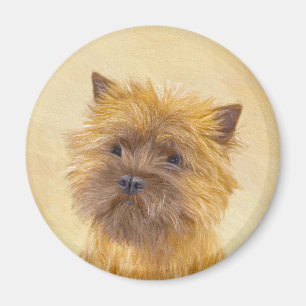 Aimant Cairn Terrier Painting - Cute Original Dog Art