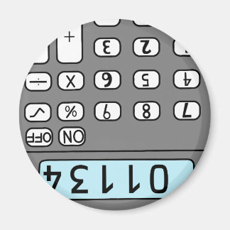 Aimant calculatrice de bonjour