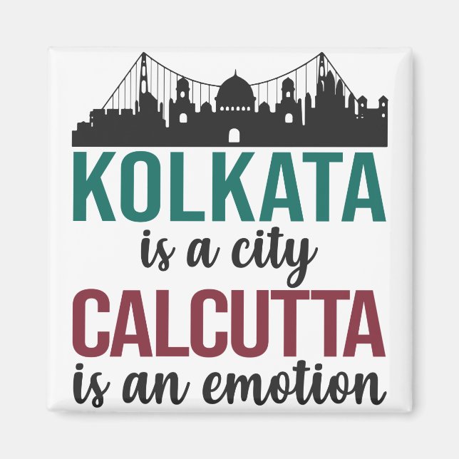 Aimant Calcutta est une ville bengalie (Devant)