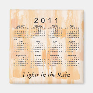 Aimant Calendrier mini abstrait 2011