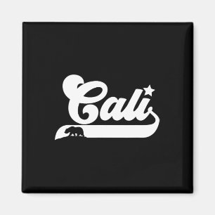 Aimant Cali Vintage Californie Ours Usa Etat Beauté Desi