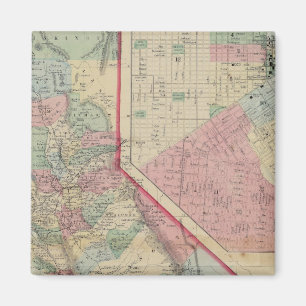Aimant California, San Francisco Carte par Mitchell