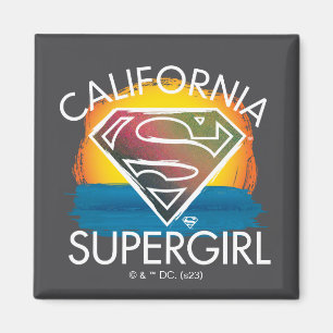 Aimant California Supergirl Sunset Graphic