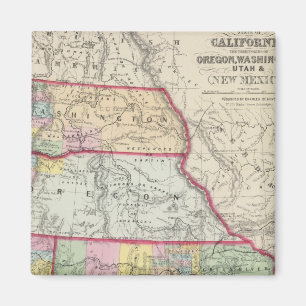 Aimant Californie, Oregon, Washington, Utah, Nouveau-Mexi