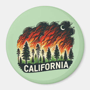 Aimant CALIFORNIE Porte - clé D'INCENDIE