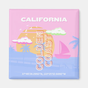 Aimant Californie, Travel Art, Preppy