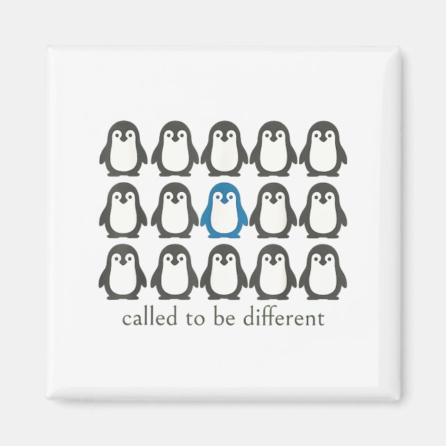 Aimant Called To Be Different Christian Penguin Faith Ins (Devant)