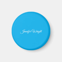 Calligraphie minimaliste plaine moderne azure bleu