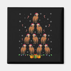 Aimant Camel Santa Hat Noël Lumières Hommes Femmes Noël T