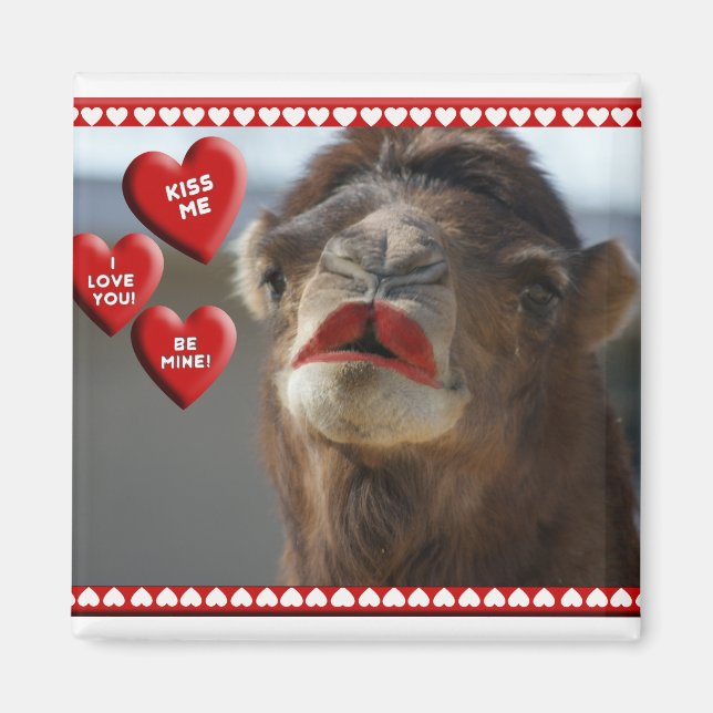AIMANT CAMEL VALENTINE - PORTEFEUILLE - KISS ME! (Devant)