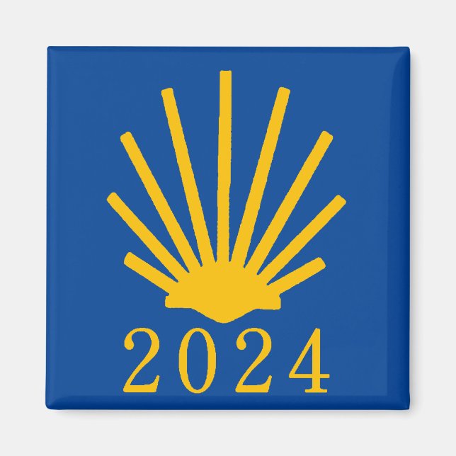 Aimant Camino de Santiago 2024 (Devant)