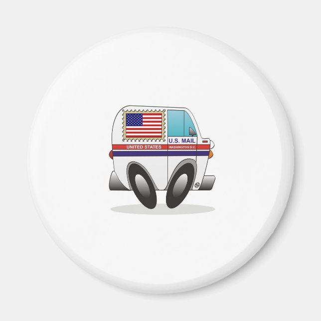 Aimant Camion de courrier États-Unis (Devant)