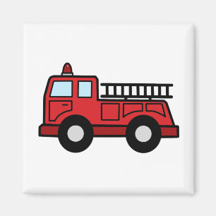Aimant Camion de pompiers clip art véhicule d'urgence cam