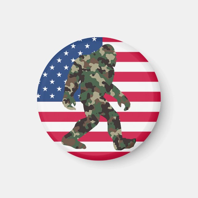 Aimant Camo Bigfoot Sasquatch (Devant)