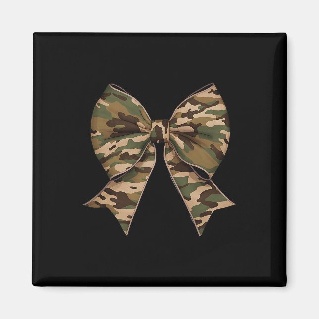 Aimant Camo Coquette Bow Chasse au canard Filles Enfants  (Devant)
