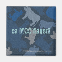 CaMOOflage Collage de vache en bleu