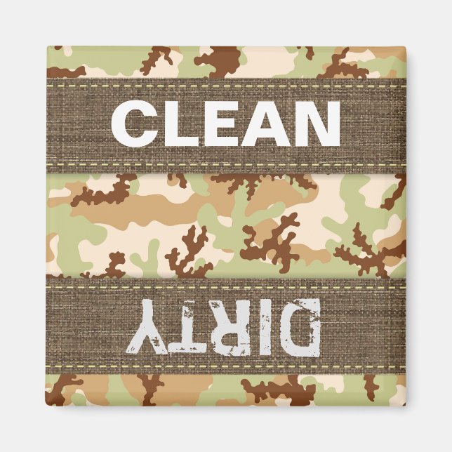 Aimant Camouflage du désert (Devant)