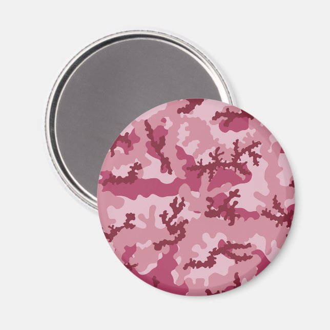 Aimant Camouflage rose (Recto/Verso)