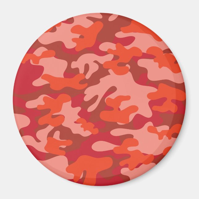 Aimant Camouflage rouge (Devant)