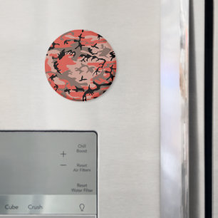 Aimant Camouflage rouge et Brown, Armée