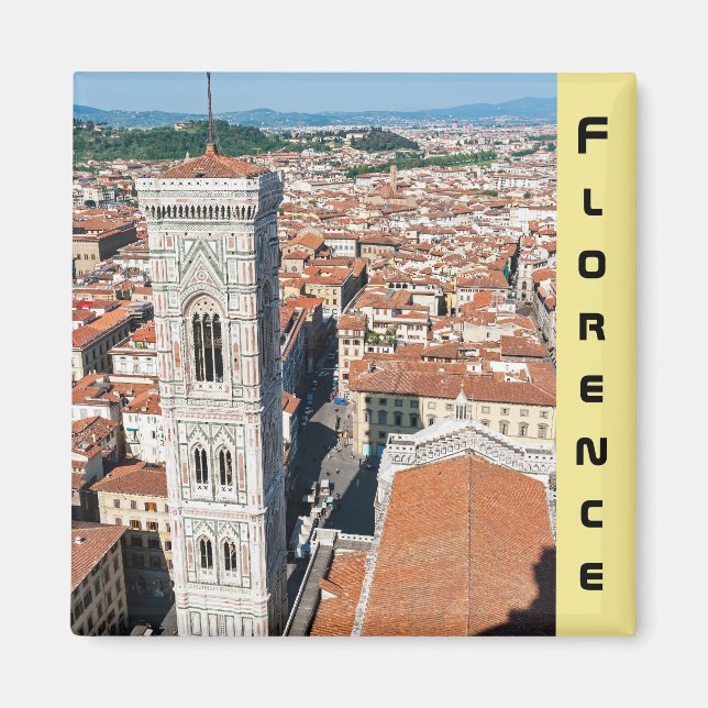 Aimant Campanile de Giotto - Florence, Toscane, Italie (Devant)
