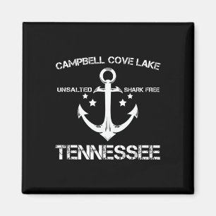 Aimant Campbell Cove Lake Tennessee Funny Fishing Camping