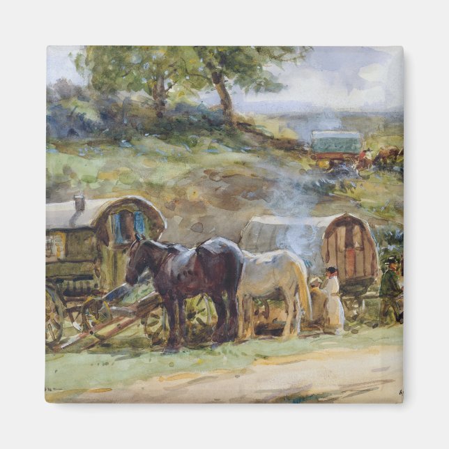 Aimant Campement Tsigane, Appleby, 1919 (Devant)