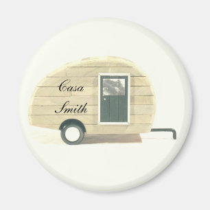 Aimant Camper de goutte à goutte Vintage rétro customisé