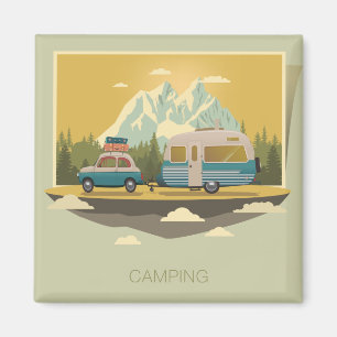 Aimant Camping Caravan