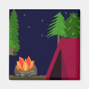 Aimant Camping dans une tente