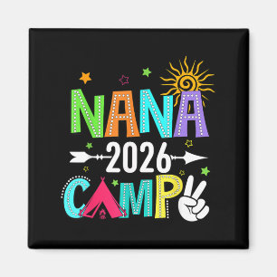 Aimant Camping de Nana 2026 Vacances familiales Équipe de