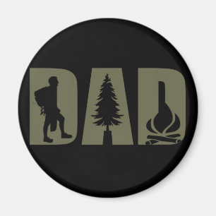 Aimant Camping et père de randonneur randonnée