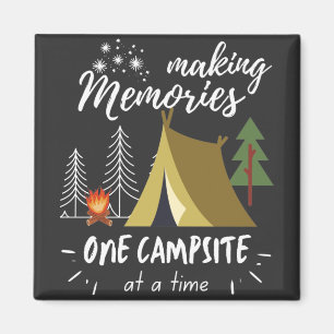 Aimant Camping Faire Des Souvenirs Un Camping À La Fois
