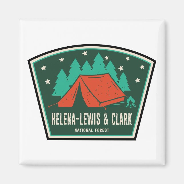 Aimant Camping forestier national Helena-Lewis et Clark (Devant)