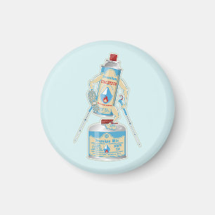 Aimant Camping gaz caniseurs drôle randonnée