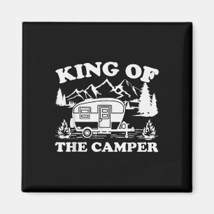 Aimant Camping Lover Camper Van King Du Camper