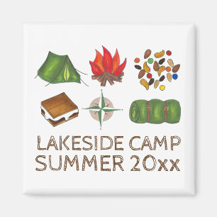 Aimant Camping Tente Compass Camping Sac de couchage