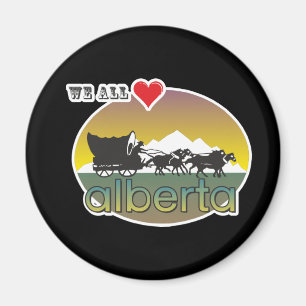 Aimant Canada Alberta Rocky Mountains Love Alberta