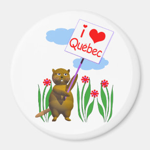 Aimant Canada Beaver Loves Québec